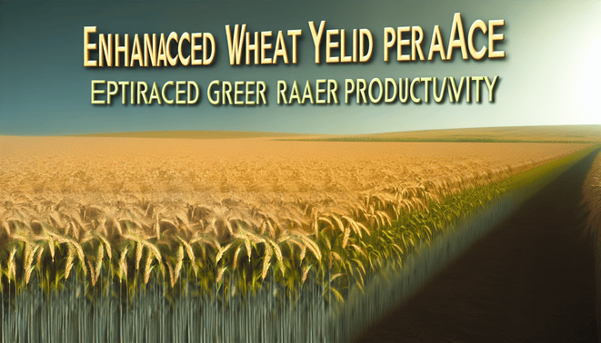 Wheat yield per acre